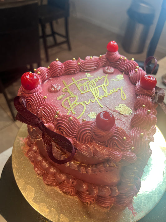 6in 2-layer Heart Shaped Cake